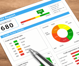 Credit score report used during tenant screening