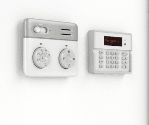Security alarm system protecting a vacant rental property