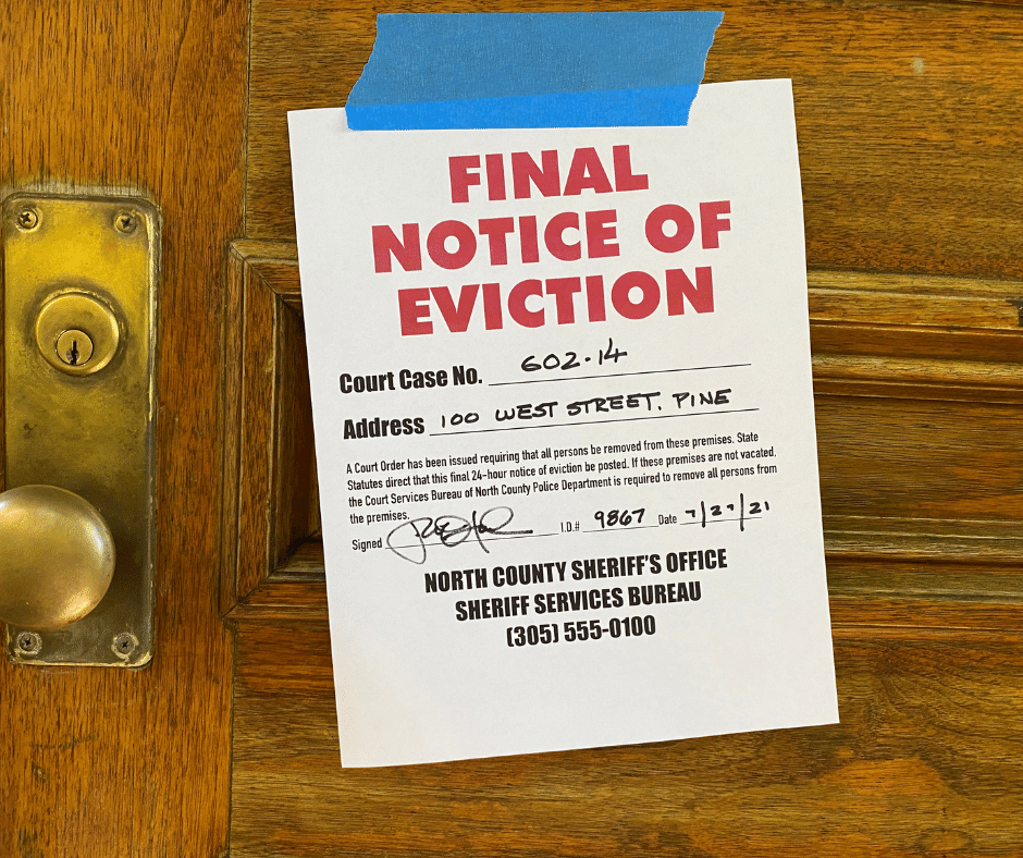 eviction notice - the basics steps to evict a tenant in California - Croskey Real Estate - Property Management in California Bay area
